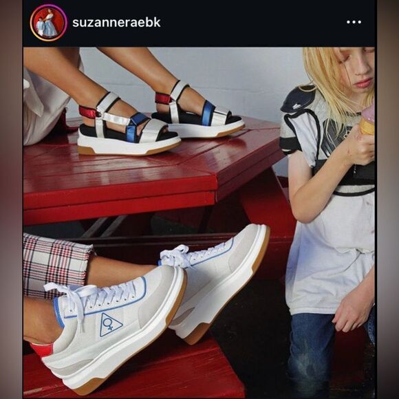 NWT Suzanne Rae Feminist Sneakers 40 - Picture 2 of 13